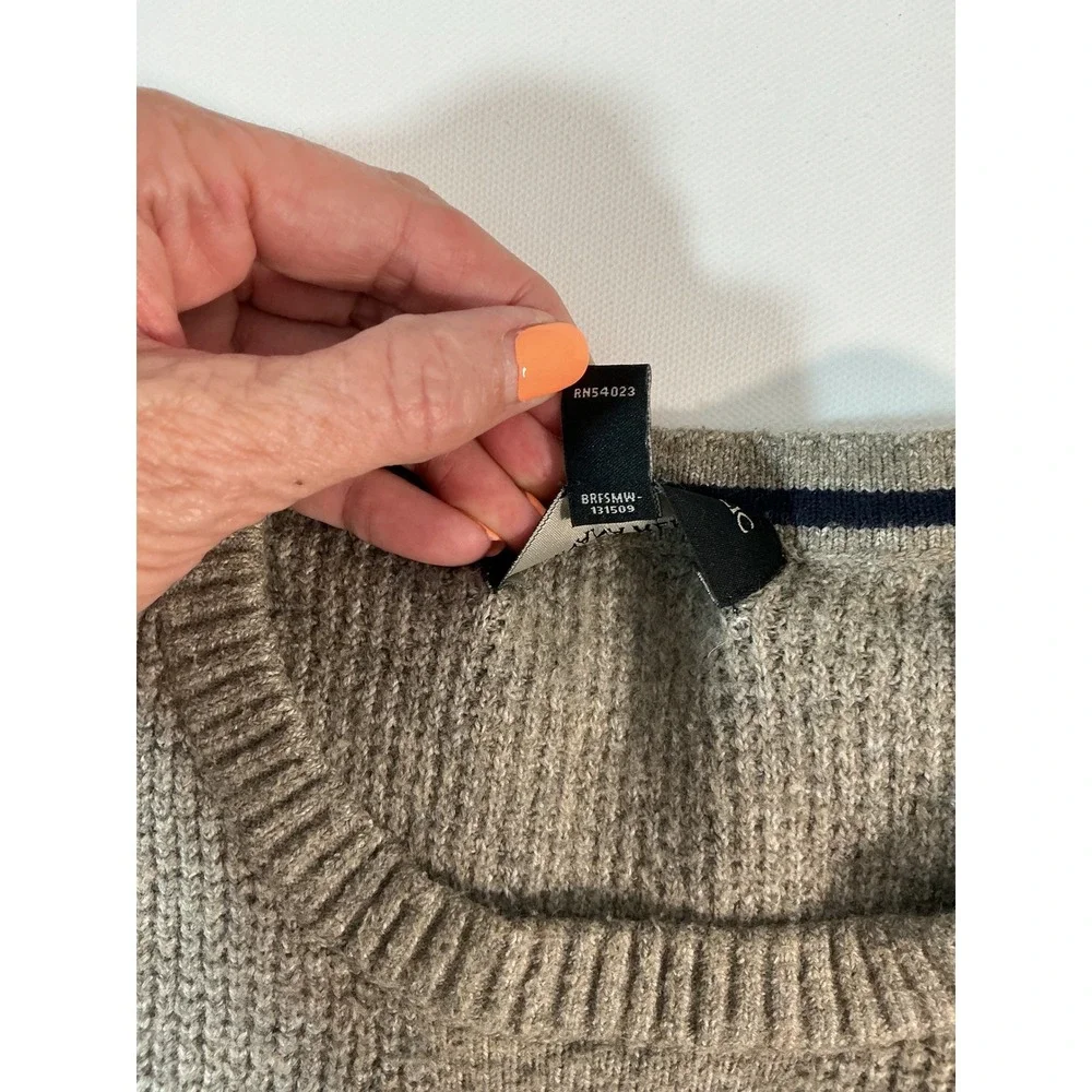 Banana Republic Men's Waffle Knit Sweater Brown Size M